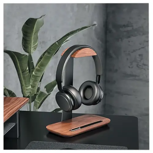 Support de casque bois bois