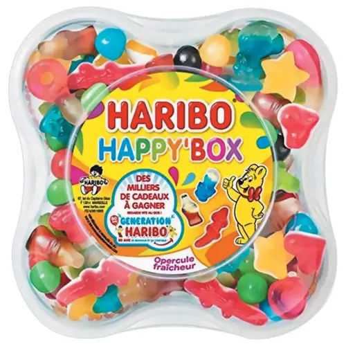 Bonbons HARIBO happy box - 600 grammes 