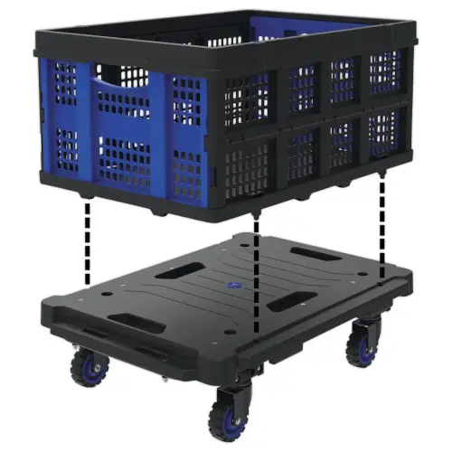 bacs pliants pour plateau roulant