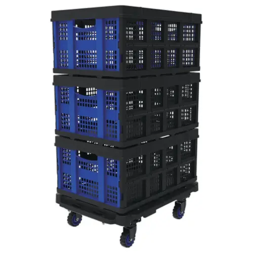 bacs pliants pour plateau roulant