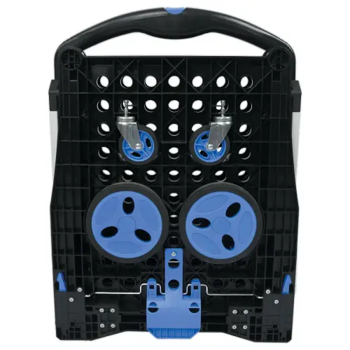 Chariot pliant double plateaux