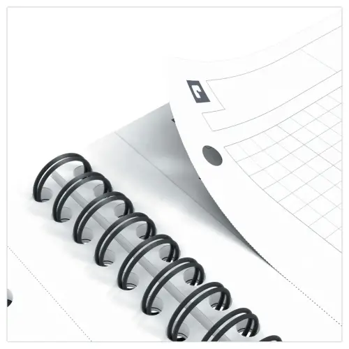 Cahier spirale Notebook A4+, 160p, 5x5, Oxford international Pétrole