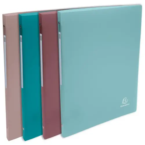 Classeur souple Skandi - 4 anneaux - Coloris al&eacute;atoire - Exacompta 