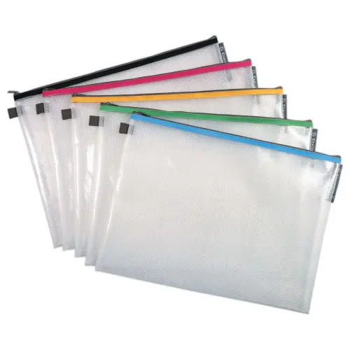 10 Pochettes souples A3 Exacompta- Coloris assortis