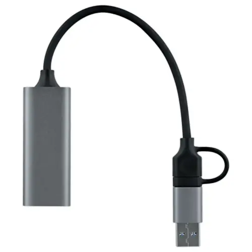 Adaptateur USB vers RJ45 &ndash; 1 GBPS &ndash; Gris &ndash; T&rsquo;nB 