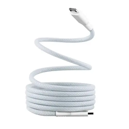 C&acirc;ble USB-C/USB-C magn&eacute;tique - Bleu et blanc - T'NB 