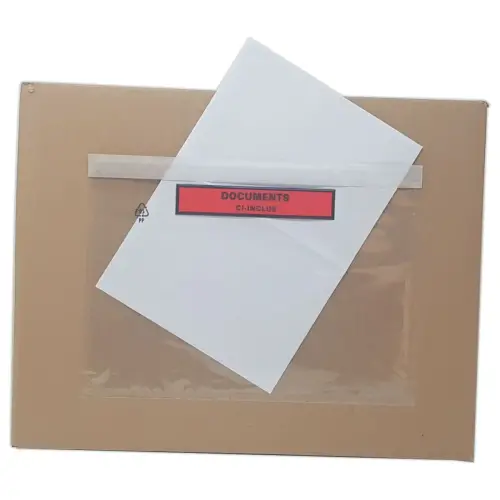 1000 Pochettes Documents ci-inclus poue A5 PP imprim&eacute; 228x165 mm 