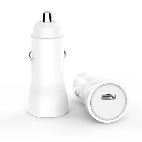Chargeur voiture USB-C + câble Lightning 1M