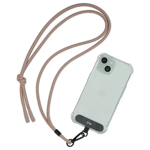 Cordon universel pour smartphone beige