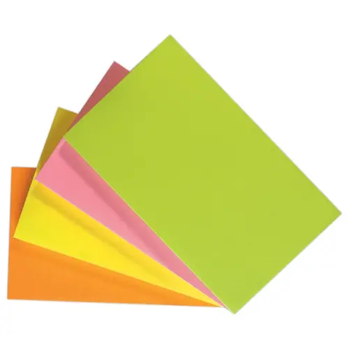 Bloc notes adhésives 125 x 75 mm jaunefluo