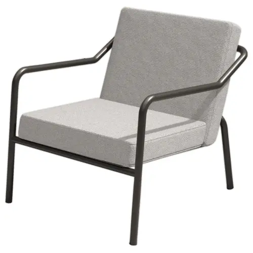 Fauteuil MEDSO tissu gris mont&eacute; 