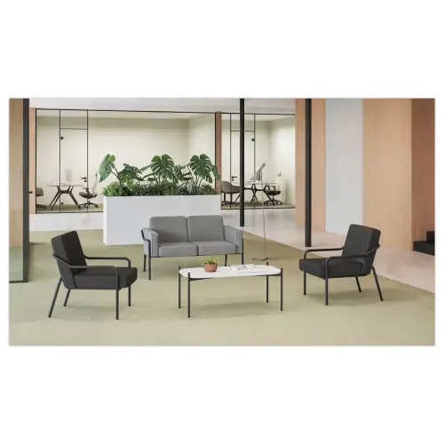 Fauteuil MEDSO tissu gris mont&eacute; 