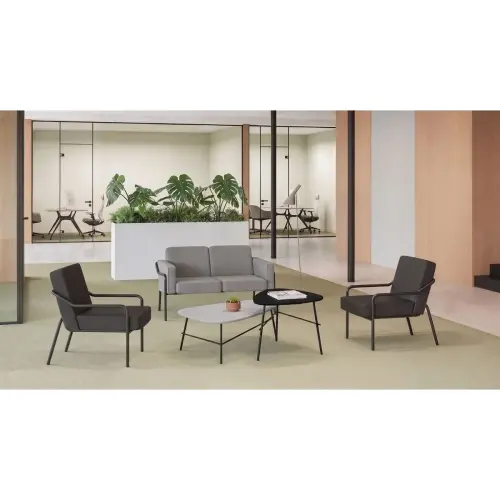 Fauteuil MEDSO simili cuir noir mont&eacute; 