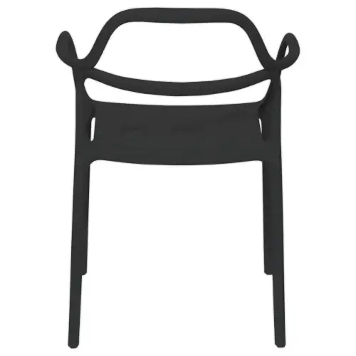 2 chaises NOVA intérieures/extérieures noires