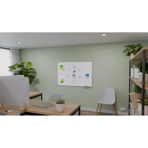 Tableau blanc UNITE - Surface laqu&eacute;e - 120 x 150 cm - Legamaster 