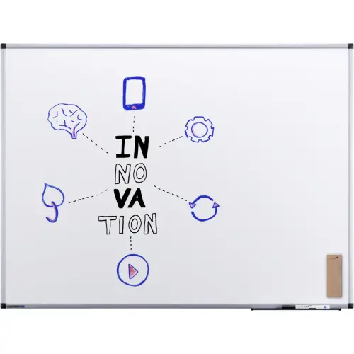Tableau blanc UNITE - Surface laqu&eacute;e - 120 x 150 cm - Legamaster 