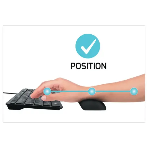 Repose-poignets ergonomique pour clavier – Noir – Port Designs