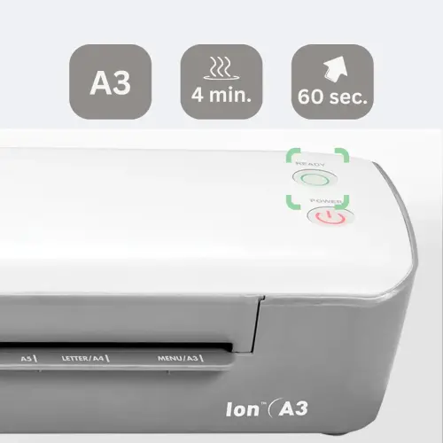 Plastifieuse Ion &ndash; A3 &ndash; Blanc &ndash; Fellowes 
