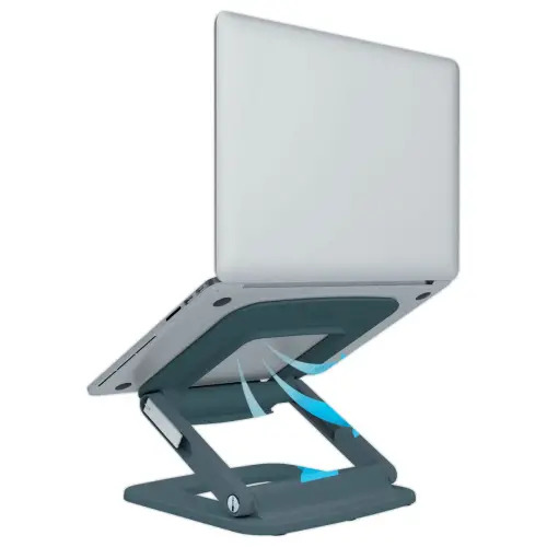 Support multi-angles r&eacute;glable pour ordinateur portable - Gris fonc&eacute; - LEITZ 