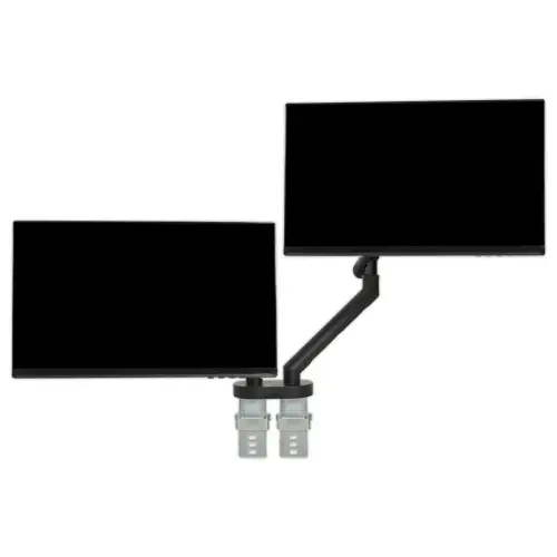 Bras porte-&eacute;cran double BE Flexible Dual - Noir 