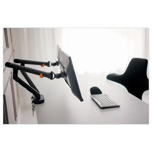 Bras porte-écran double BE Flexible Dual - Anthracite