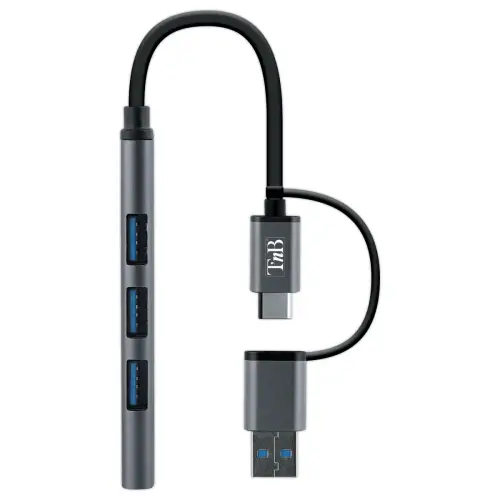 Hub USB-A et USB-C vers 4 ports USB-A – T’nB
