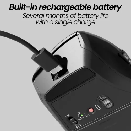 Souris INFINITEPRO - Double molette - Sans fil rechargeable - T'NB 