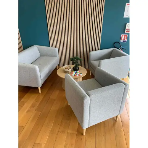 Fauteuil 1 place gris monté