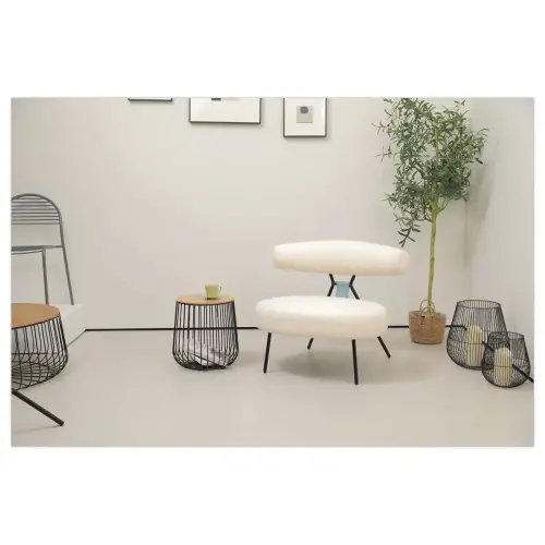 Fauteuil Teddy blanc