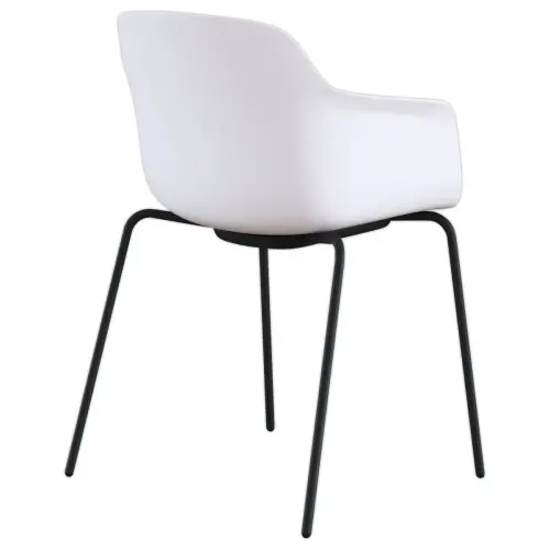 Fauteuil Weekly metal blanc 