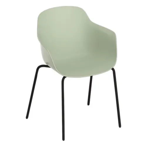 Fauteuil WEEKLY métal vert monté