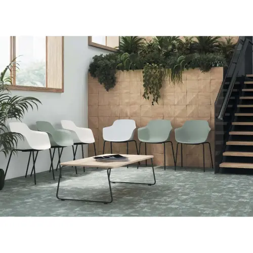 Fauteuil WEEKLY métal vert monté