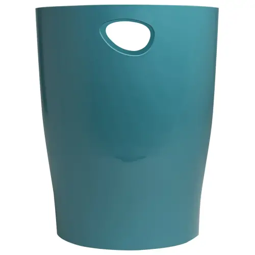 Corbeille &agrave; papier - 15L - Bleu - EXACOMPTA 