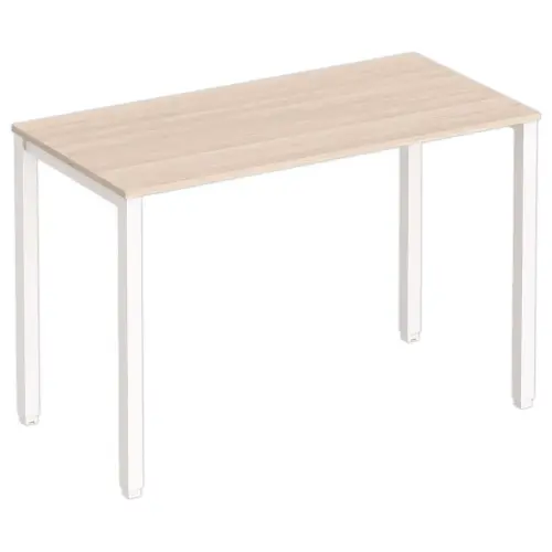 Table haute rectangulaire 180 x 80 Acacia /Blanc
