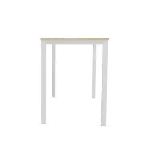 Table haute rectangulaire 180 x 80 Acacia /Blanc