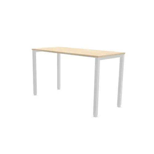 Table haute rectangulaire 180 x 80 Acacia /Blanc