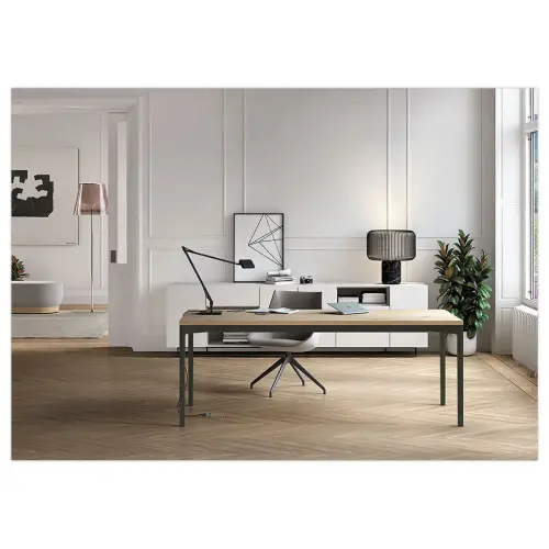 Bureau Bastia L 140 chene veine / vert