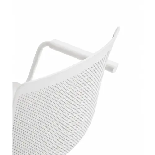 2 fauteuil 4 pieds acot polypropylene blanc