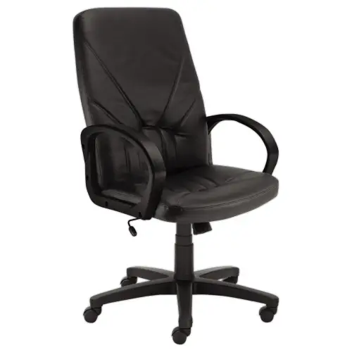 Fauteuil MANAGER croute de cuir monté
