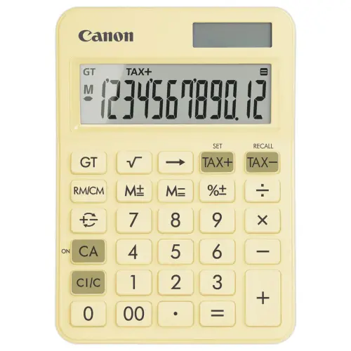 Calculatrice LS 125KB - 12 chiffres - Jaune - Canon