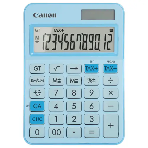 Calculatrice LS 125KB - 12 chiffres - Bleu clair - Canon 