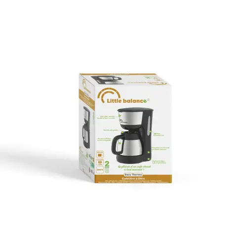 Cafeti&egrave;re isotherme inox - 0,9 L - Noir - MOULINEX 