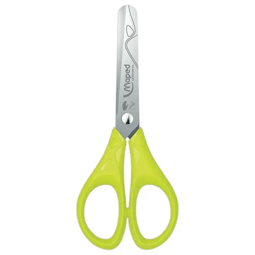 Ciseaux recycl&eacute;s bout rond 13cm gaucher 