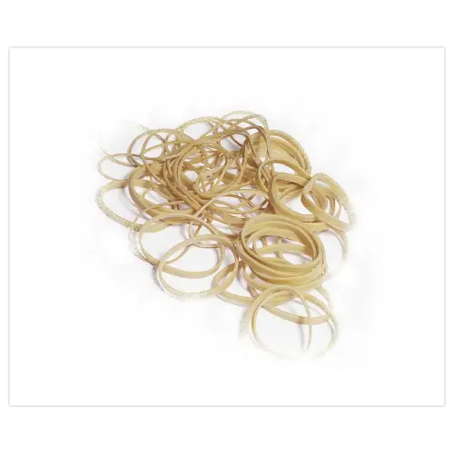 Sachet de bracelets caoutchouc &eacute;troitsSIGN 80 mm 1 kg coloris blond 