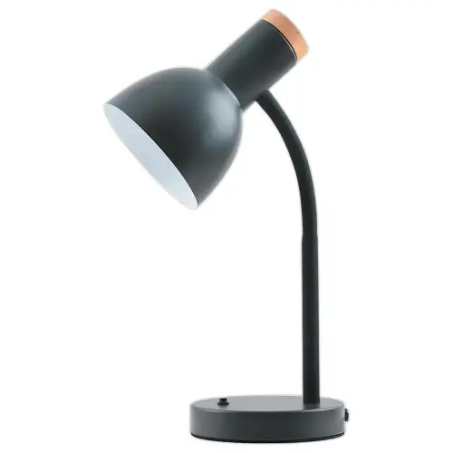 Lampe de bureau Andonios Bois/Noir 