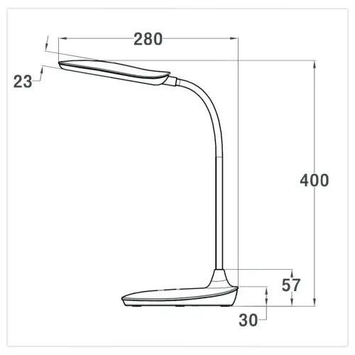 Lampe de bureau L&eacute;on &ndash; LED &ndash; Noir &ndash; Meet 