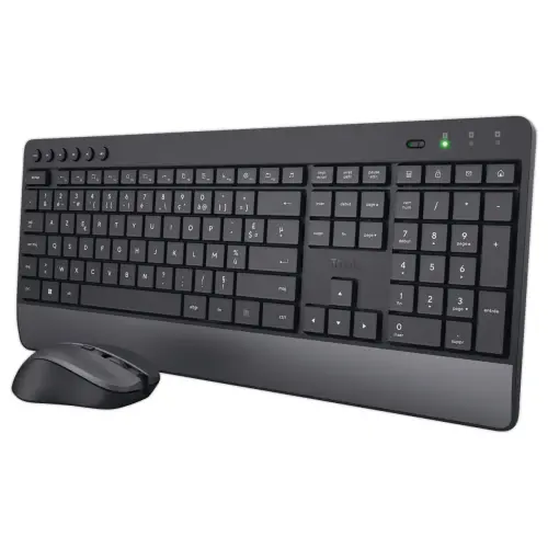 Kit clavier et souris sans fil Trezo Eco - Noir