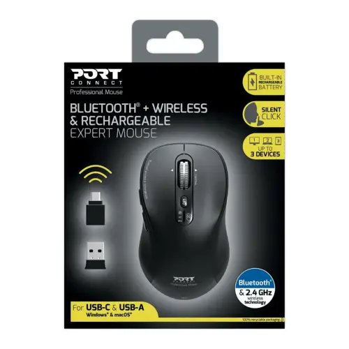 Souris Bluetooth rechargeable Combo Pro - Noir