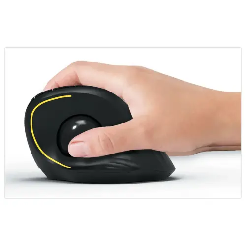 Souris sans fil Bluetooth rechargeableERGO Trackball - Noir