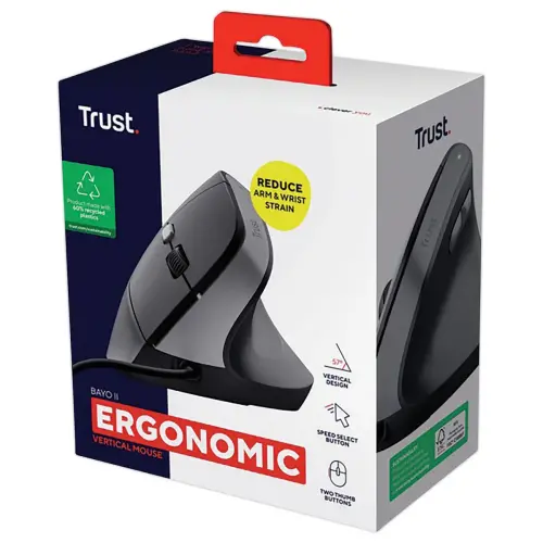 Souris egonomique BAYO II filaire - Noire